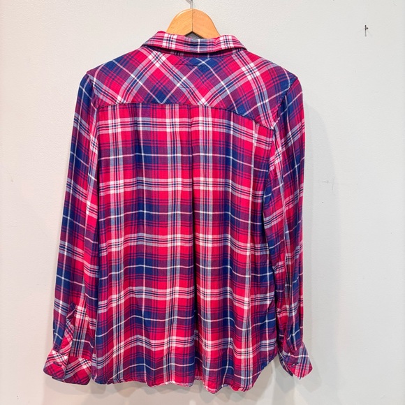 Rails Plaid Button Down Long Sleeve Top Shirt Women’s Size Large - Picture 12 of 15